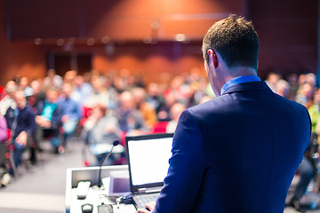 Image showing Speaker at Business Conference and Presentation.