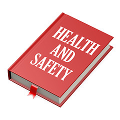 Image showing Book with a health and safety concept title