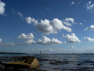 Image showing clouds over the fjord