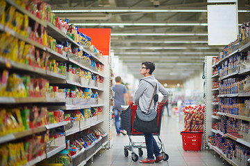 Image showing woman in supermarket