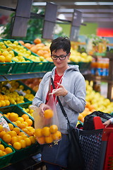 Image showing woman in supermarket