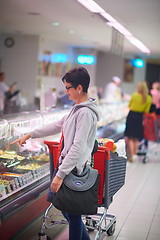 Image showing woman in supermarket