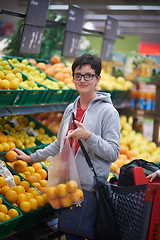 Image showing woman in supermarket