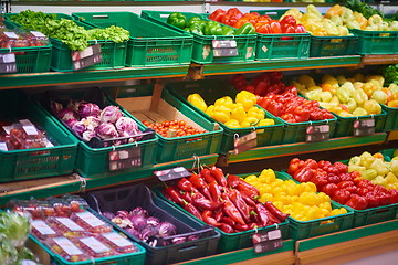 Image showing supermarket vegetables