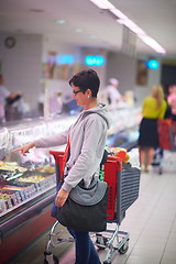 Image showing woman in supermarket