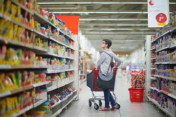 Image showing woman in supermarket
