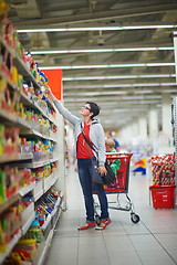 Image showing mother with baby in shopping