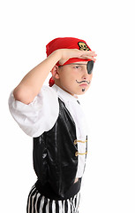 Image showing Pirate looking out