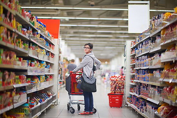 Image showing woman in supermarket