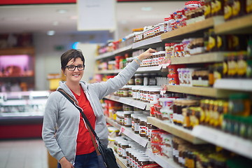 Image showing woman in supermarket