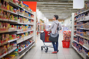 Image showing woman in supermarket