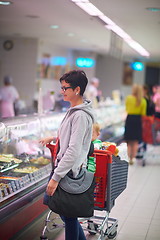 Image showing mother with baby in shopping