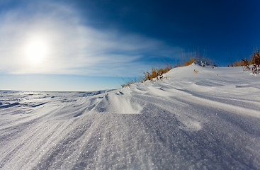 Image showing Snow drift