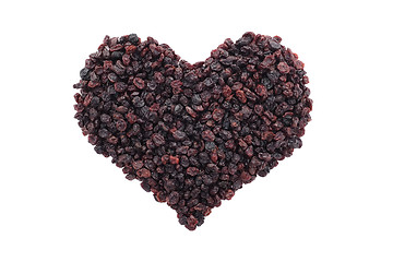 Image showing Currants in a heart shape