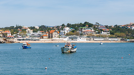 Image showing Tamariz beach in Cascais