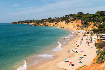 Image showing Olhos de agua beach in Albufeira, Portugal