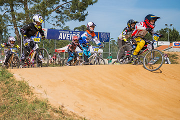 Image showing Andre Ribeiro leading the race