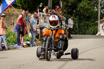 Image showing Drift bike rider during the 2nd Newton\'s Force Festival 2014