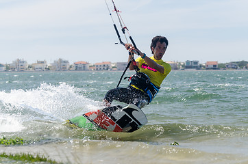 Image showing Paulo Azevedo kitesurfing