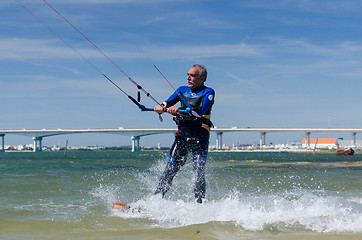 Image showing Francisco Costa kitesurfing