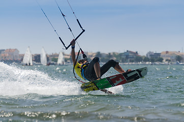 Image showing Paulo Azevedo kitesurfing