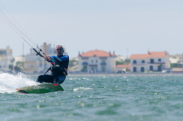 Image showing Francisco Costa kitesurfing