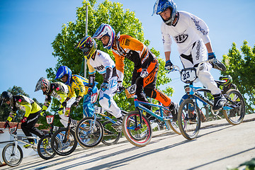 Image showing Racing start during trainings