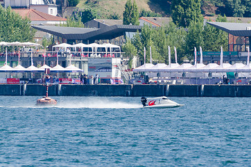 Image showing Mad-Croc Baba Racing Team boat preparations