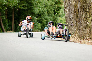 Image showing Pedro Castro driving a Side Trike during the 2nd Newton\'s Force 