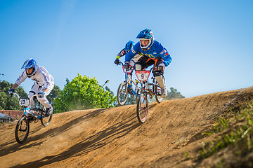 Image showing Riders training