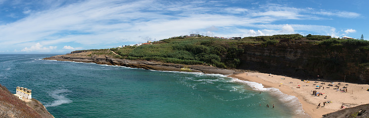 Image showing Coxos beach at Ericeira, Portugal beach at Ericeira, Portugal