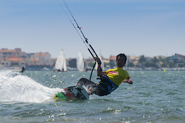 Image showing Paulo Azevedo kitesurfing