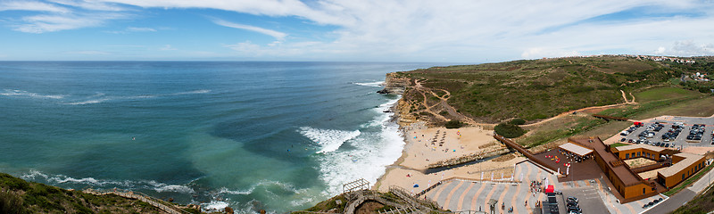 Image showing Ribeira d\'Ilhas beach at Ericeira, Portugal