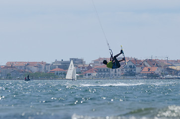 Image showing Paulo Azevedo kitesurfing