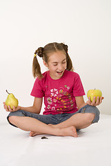 Image showing Girl with fruit II