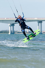 Image showing Francisco Costa kitesurfing