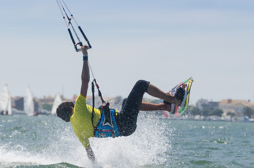 Image showing Paulo Azevedo kitesurfing