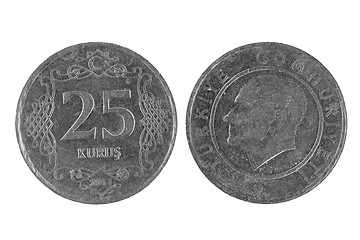 Image showing Turkish 25 Kurus Coin