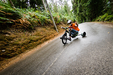 Image showing Drift bike rider during the 2nd Newton\'s Force Festival 2014