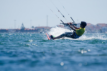 Image showing Paulo Azevedo kitesurfing