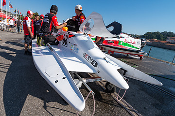 Image showing CTIC China Team boat preparations