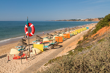 Image showing Falesia beach in Albufeira, Portugal