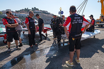 Image showing CTIC China Team boat preparations