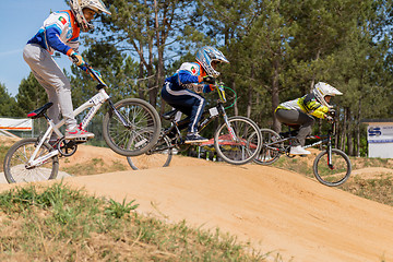 Image showing School riders during competition