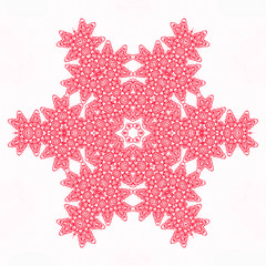 Image showing Abstract red pattern shape