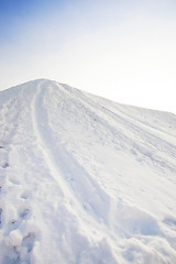 Image showing the snow-covered hill  