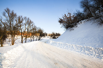 Image showing the winter road 