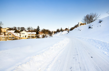 Image showing the winter road 