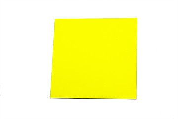 Image showing   yellow sheet for records