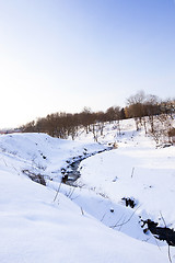 Image showing streamlet in the winter  